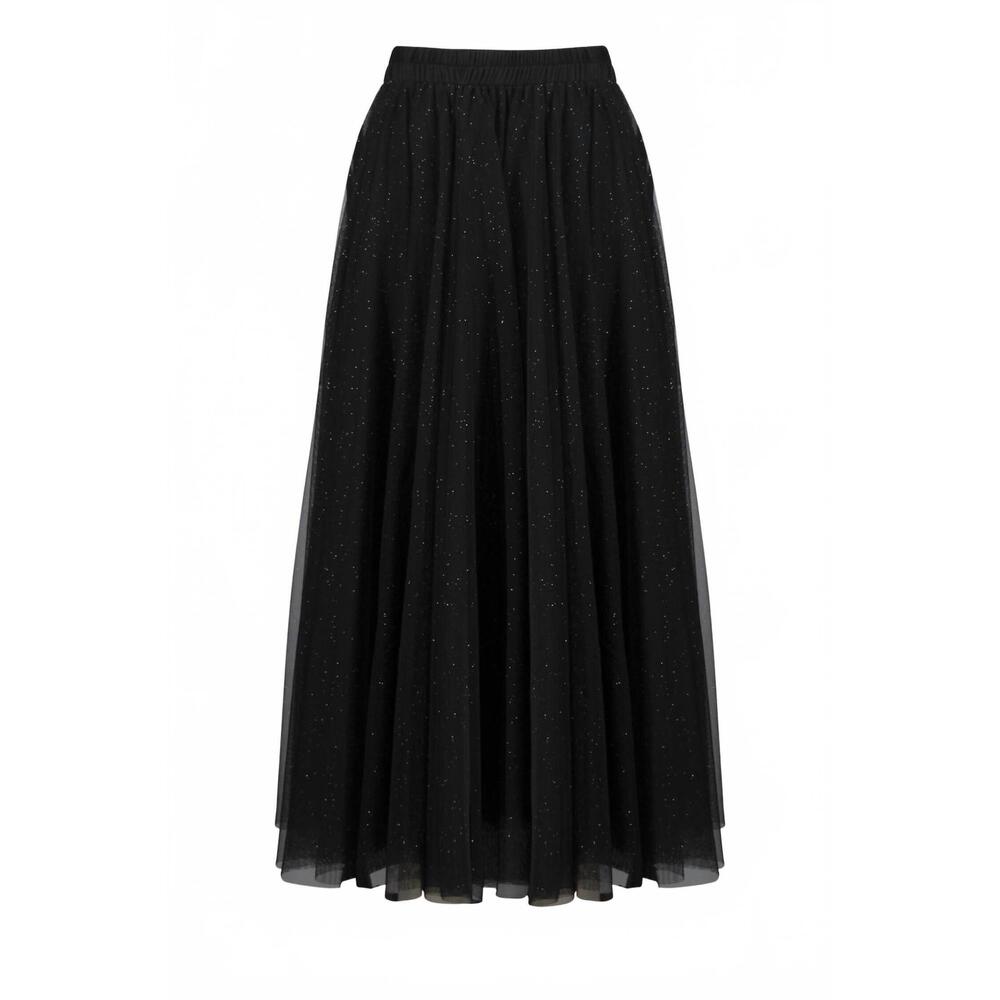 NEW JOSEPH RIBKOFF tulle flared skirt in black - Picture 4 of 5